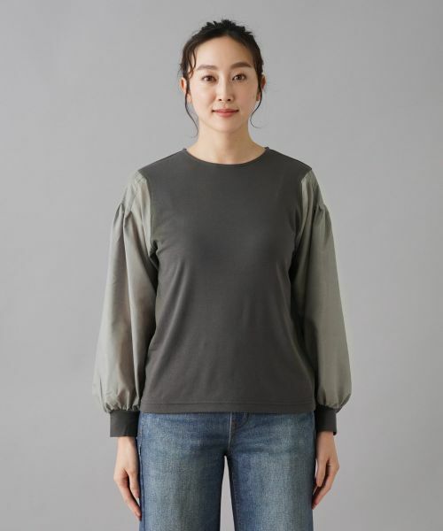 NEMIKA / ネミカ カットソー | 異素材切替デザイントップス【PUPULA】 | 詳細10