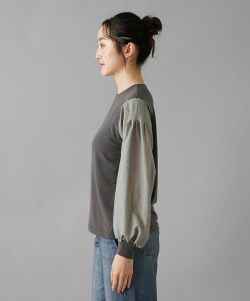 NEMIKA / ネミカ カットソー | 異素材切替デザイントップス【PUPULA】 | 詳細11