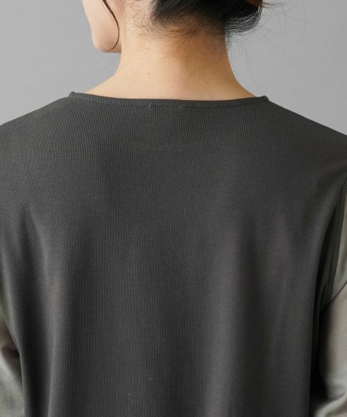 NEMIKA / ネミカ カットソー | 異素材切替デザイントップス【PUPULA】 | 詳細14