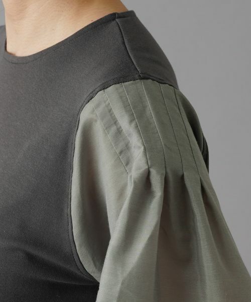 NEMIKA / ネミカ カットソー | 異素材切替デザイントップス【PUPULA】 | 詳細16