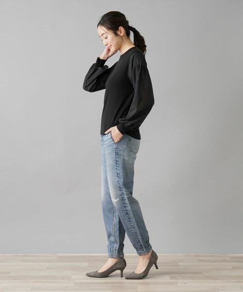 NEMIKA / ネミカ カットソー | 異素材切替デザイントップス【PUPULA】 | 詳細2