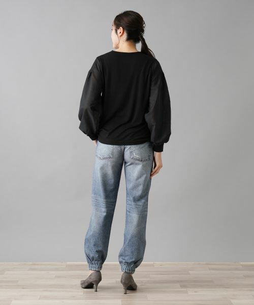 NEMIKA / ネミカ カットソー | 異素材切替デザイントップス【PUPULA】 | 詳細3