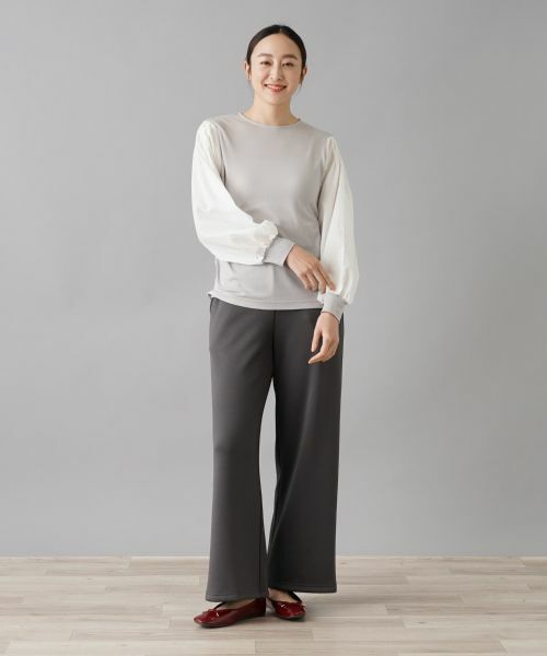 NEMIKA / ネミカ カットソー | 異素材切替デザイントップス【PUPULA】 | 詳細4