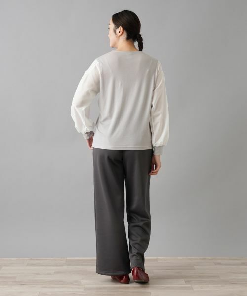 NEMIKA / ネミカ カットソー | 異素材切替デザイントップス【PUPULA】 | 詳細6