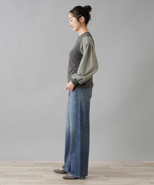 NEMIKA / ネミカ カットソー | 異素材切替デザイントップス【PUPULA】 | 詳細8