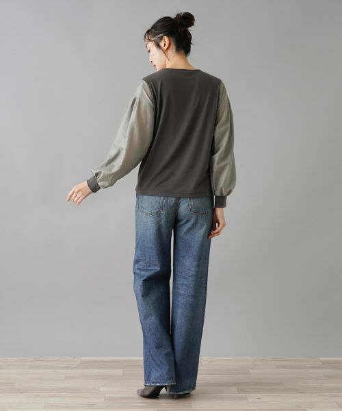 NEMIKA / ネミカ カットソー | 異素材切替デザイントップス【PUPULA】 | 詳細9