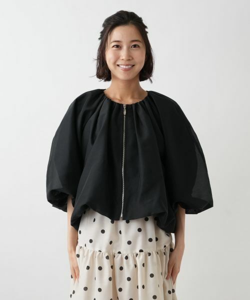 NEMIKA / ネミカ テーラードジャケット | ギャザージップブルゾン【NEMIKA】 | 詳細10