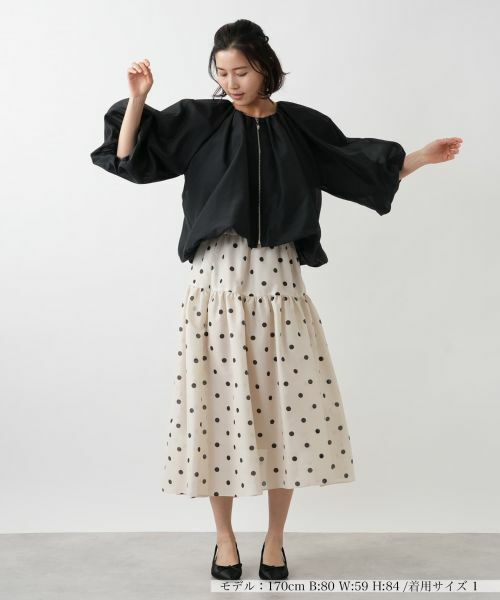 NEMIKA / ネミカ テーラードジャケット | ギャザージップブルゾン【NEMIKA】 | 詳細7