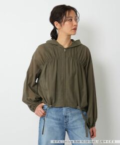 NEMIKA / ネミカ テーラードジャケット | ギャザーフーディショートブルゾン【NEMIKA】