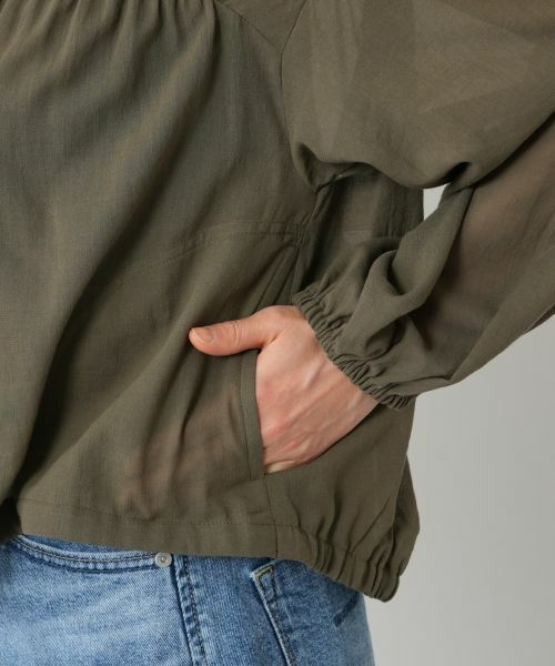 NEMIKA / ネミカ テーラードジャケット | ギャザーフーディショートブルゾン【NEMIKA】 | 詳細16