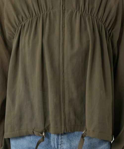 NEMIKA / ネミカ テーラードジャケット | ギャザーフーディショートブルゾン【NEMIKA】 | 詳細18