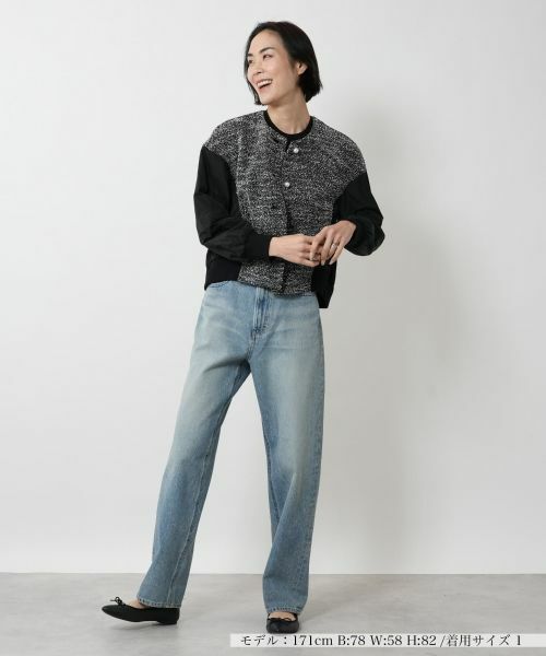 NEMIKA / ネミカ テーラードジャケット | 異素材切り替えジャケット【NEMIKA】 | 詳細1