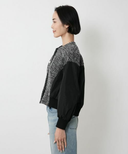 NEMIKA / ネミカ テーラードジャケット | 異素材切り替えジャケット【NEMIKA】 | 詳細5