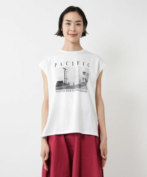 NEMIKA / ネミカ Tシャツ | フォトプリントTシャツ【THREE DOTS】 | 詳細7