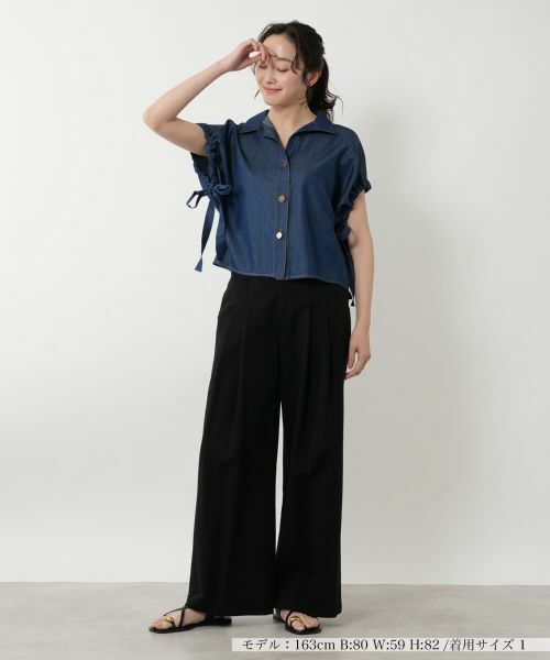 NEMIKA / ネミカ シャツ・ブラウス | スリーブリボンシャツ【NEMIKA】 | 詳細1