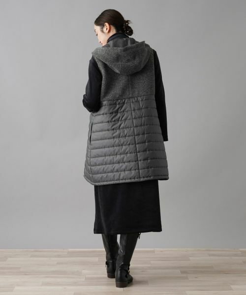 NEMIKA / ネミカ テーラードジャケット | 異素材切替ベスト【NEMIKA】 | 詳細3