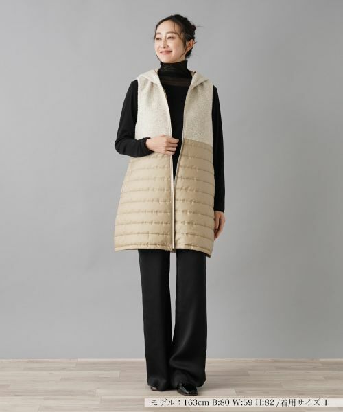 NEMIKA / ネミカ テーラードジャケット | 異素材切替ベスト【NEMIKA】 | 詳細7