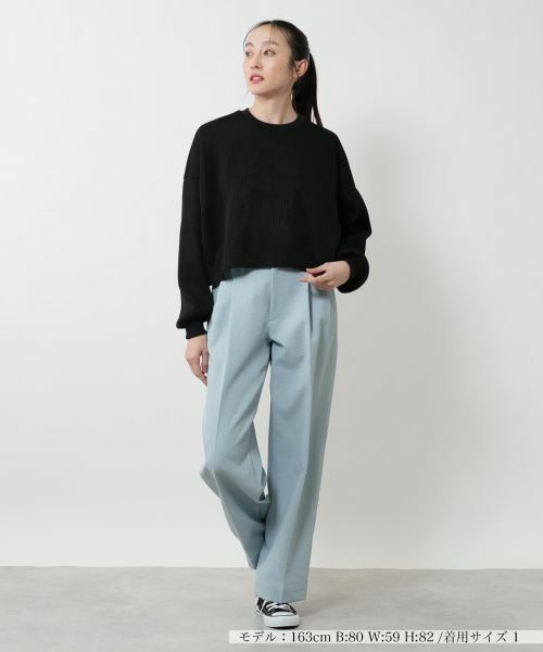 NEMIKA / ネミカ ニット・セーター | シアークロップドトップス【PASSIONE】 | 詳細1