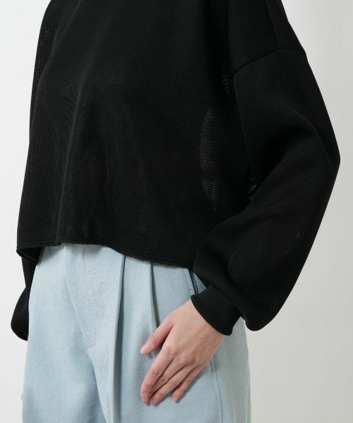 NEMIKA / ネミカ ニット・セーター | シアークロップドトップス【PASSIONE】 | 詳細10