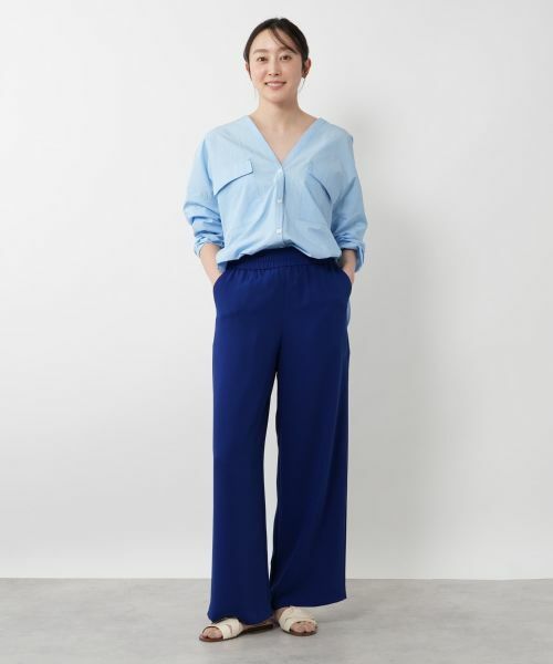 NEMIKA / ネミカ シャツ・ブラウス | Vネックポケットブラウス【PASSIONE】 | 詳細1