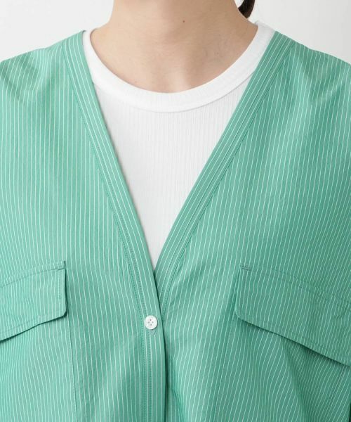 NEMIKA / ネミカ シャツ・ブラウス | Vネックポケットブラウス【PASSIONE】 | 詳細10