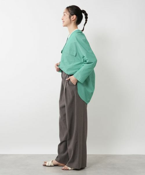 NEMIKA / ネミカ シャツ・ブラウス | Vネックポケットブラウス【PASSIONE】 | 詳細5