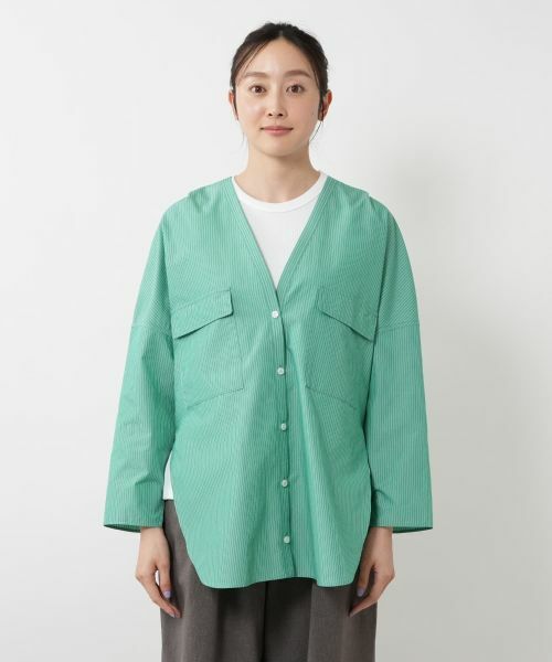 NEMIKA / ネミカ シャツ・ブラウス | Vネックポケットブラウス【PASSIONE】 | 詳細7