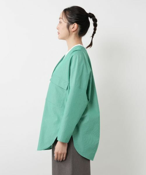 NEMIKA / ネミカ シャツ・ブラウス | Vネックポケットブラウス【PASSIONE】 | 詳細8