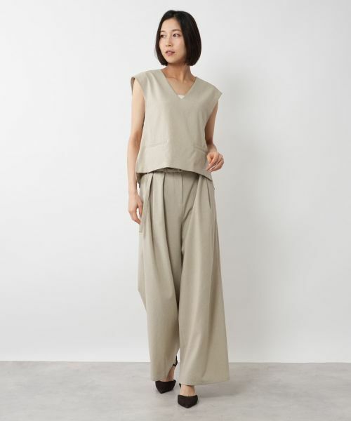 NEMIKA / ネミカ テーラードジャケット | Vネックベスト【NEMIKA】 | 詳細1