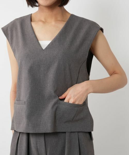 NEMIKA / ネミカ テーラードジャケット | Vネックベスト【NEMIKA】 | 詳細12