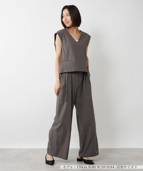 NEMIKA / ネミカ テーラードジャケット | Vネックベスト【NEMIKA】 | 詳細4