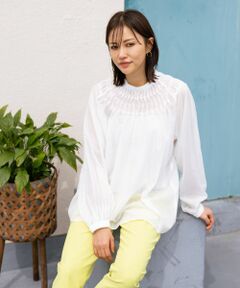 NEMIKA / ネミカ シャツ・ブラウス | ツイストタックシアーブラウス【NEMIKA】