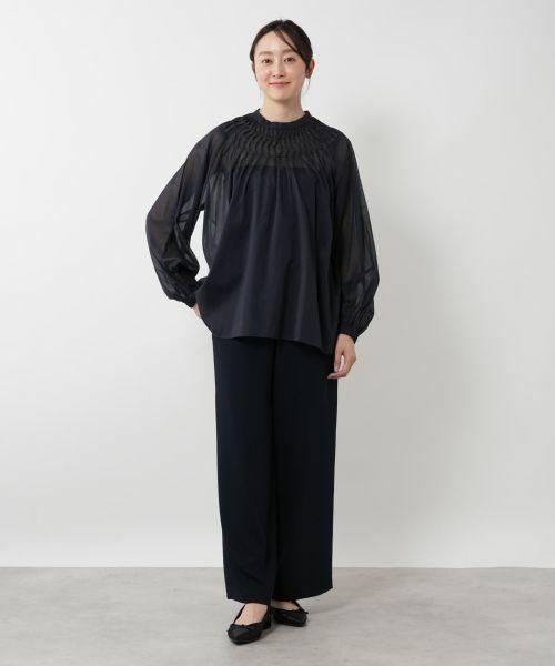 NEMIKA / ネミカ シャツ・ブラウス | ツイストタックシアーブラウス【NEMIKA】 | 詳細1