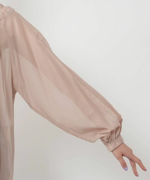 NEMIKA / ネミカ シャツ・ブラウス | ツイストタックシアーブラウス【NEMIKA】 | 詳細12