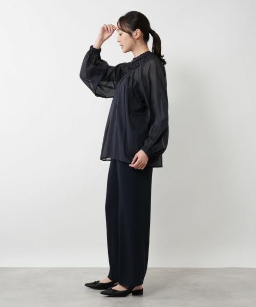 NEMIKA / ネミカ シャツ・ブラウス | ツイストタックシアーブラウス【NEMIKA】 | 詳細2