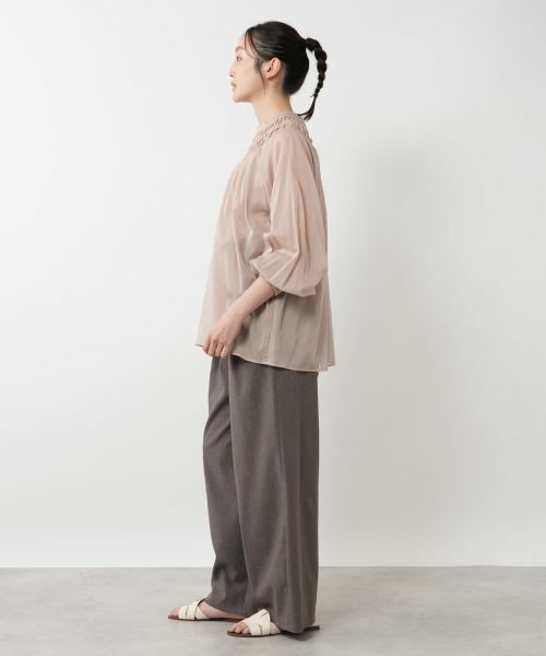 NEMIKA / ネミカ シャツ・ブラウス | ツイストタックシアーブラウス【NEMIKA】 | 詳細5
