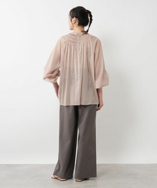 NEMIKA / ネミカ シャツ・ブラウス | ツイストタックシアーブラウス【NEMIKA】 | 詳細6