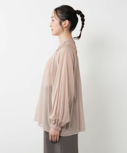 NEMIKA / ネミカ シャツ・ブラウス | ツイストタックシアーブラウス【NEMIKA】 | 詳細8