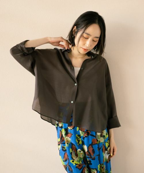 NEMIKA / ネミカ シャツ・ブラウス | シアーシャツ【NEMIKA】 | 詳細1