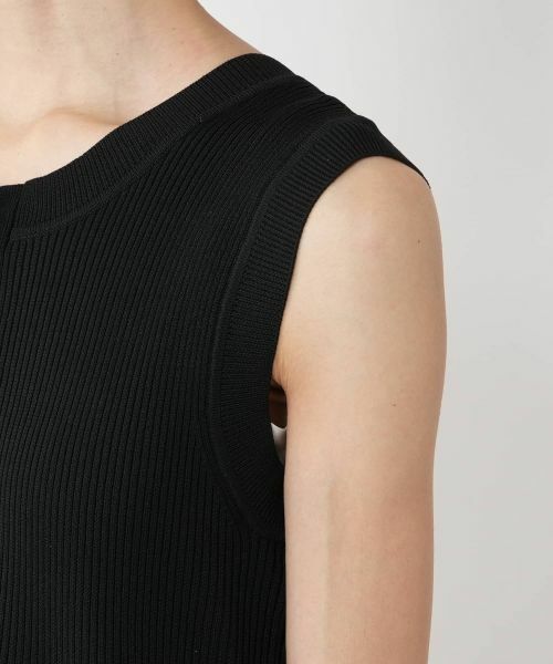 NEMIKA / ネミカ ドレス | ゴールドボタンノースリーブワンピース【torrazzo donna】 | 詳細14