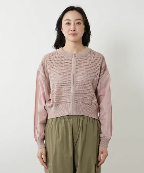 NEMIKA / ネミカ カーディガン・ボレロ | 異素材ジップカーディガン【NEMIKA】 | 詳細10