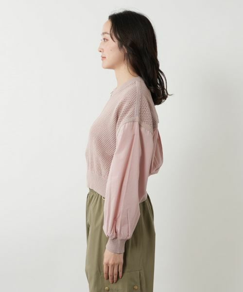 NEMIKA / ネミカ カーディガン・ボレロ | 異素材ジップカーディガン【NEMIKA】 | 詳細11