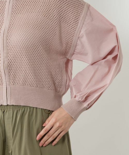 NEMIKA / ネミカ カーディガン・ボレロ | 異素材ジップカーディガン【NEMIKA】 | 詳細15