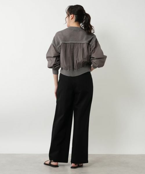 NEMIKA / ネミカ カーディガン・ボレロ | 異素材ジップカーディガン【NEMIKA】 | 詳細3