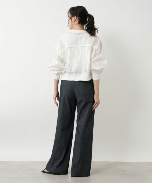 NEMIKA / ネミカ カーディガン・ボレロ | 異素材ジップカーディガン【NEMIKA】 | 詳細6