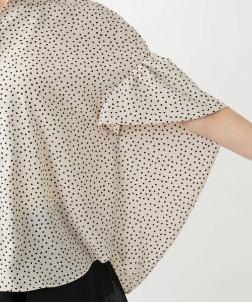 NEMIKA / ネミカ シャツ・ブラウス | ドット柄フレアスリーブシャツ【NEMIKA】 | 詳細12