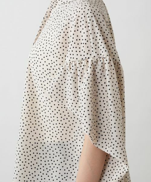 NEMIKA / ネミカ シャツ・ブラウス | ドット柄フレアスリーブシャツ【NEMIKA】 | 詳細14