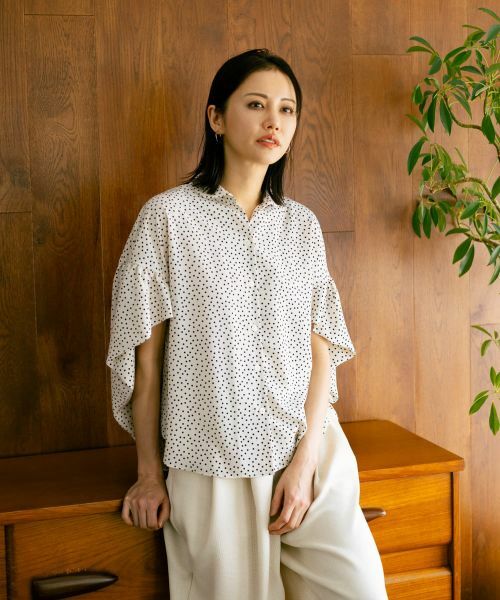 NEMIKA / ネミカ シャツ・ブラウス | ドット柄フレアスリーブシャツ【NEMIKA】 | 詳細17