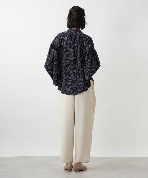 NEMIKA / ネミカ シャツ・ブラウス | ドット柄フレアスリーブシャツ【NEMIKA】 | 詳細3