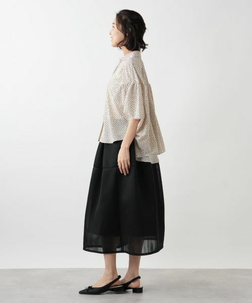 NEMIKA / ネミカ シャツ・ブラウス | ドット柄フレアスリーブシャツ【NEMIKA】 | 詳細5